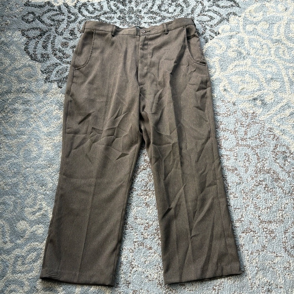 Vintage Haband Executive Division Men’s Dress Pants Brown 36x27